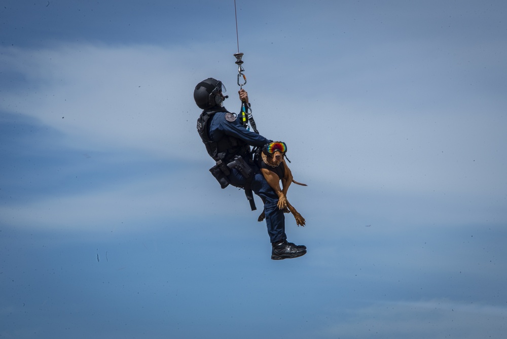 HH-60G Pave Hawk helicopter hoist training