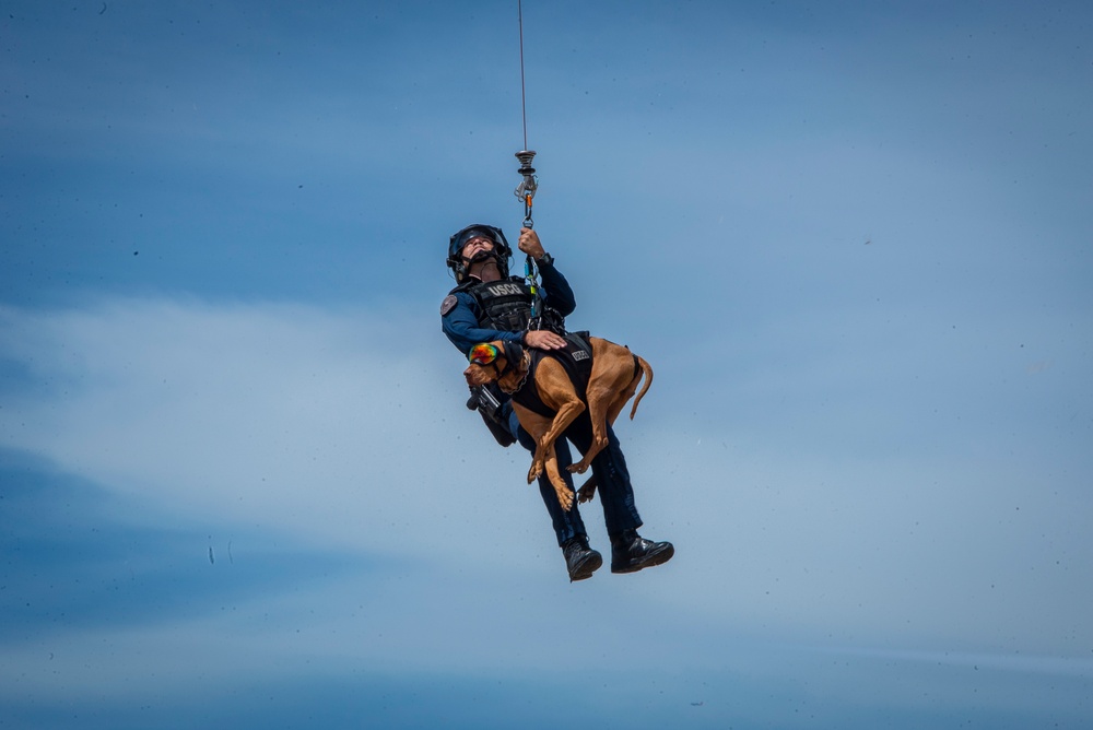 HH-60G Pave Hawk helicopter hoist training