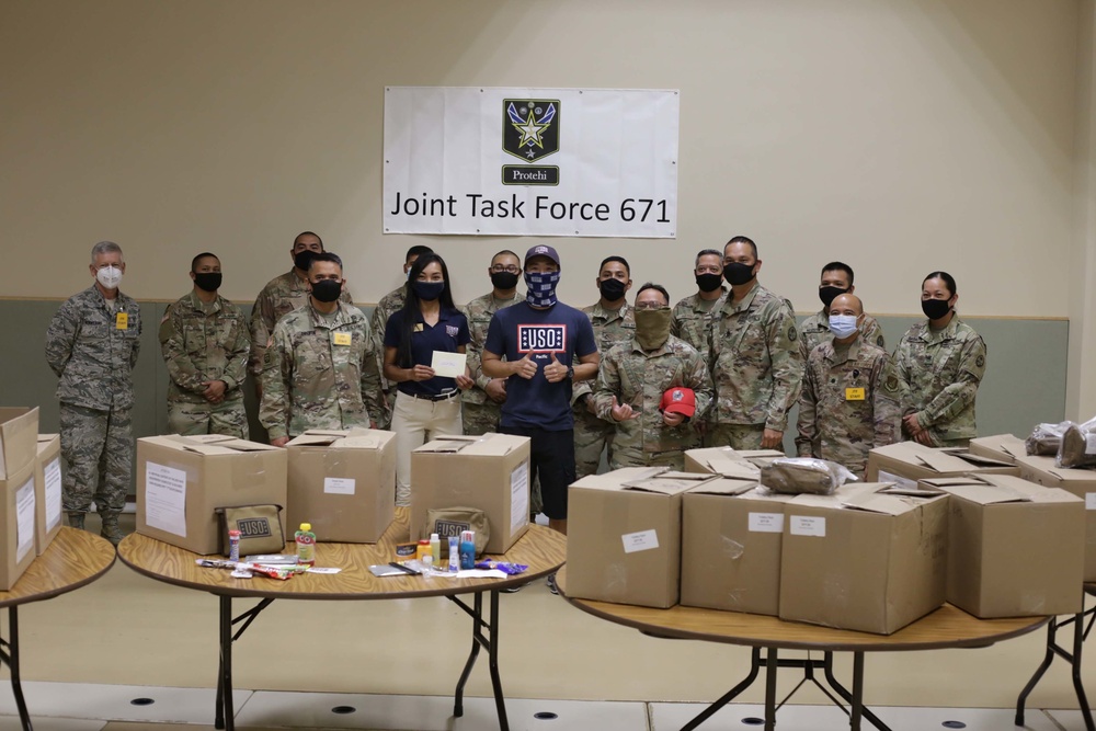 USO Guam Provides Care Packages to GUNG