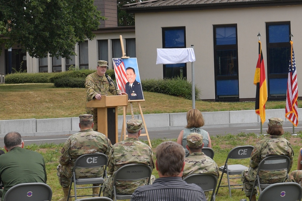 Fallen hero honored, memorialized at Ramstein