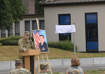 Fallen hero honored, memorialized at Ramstein
