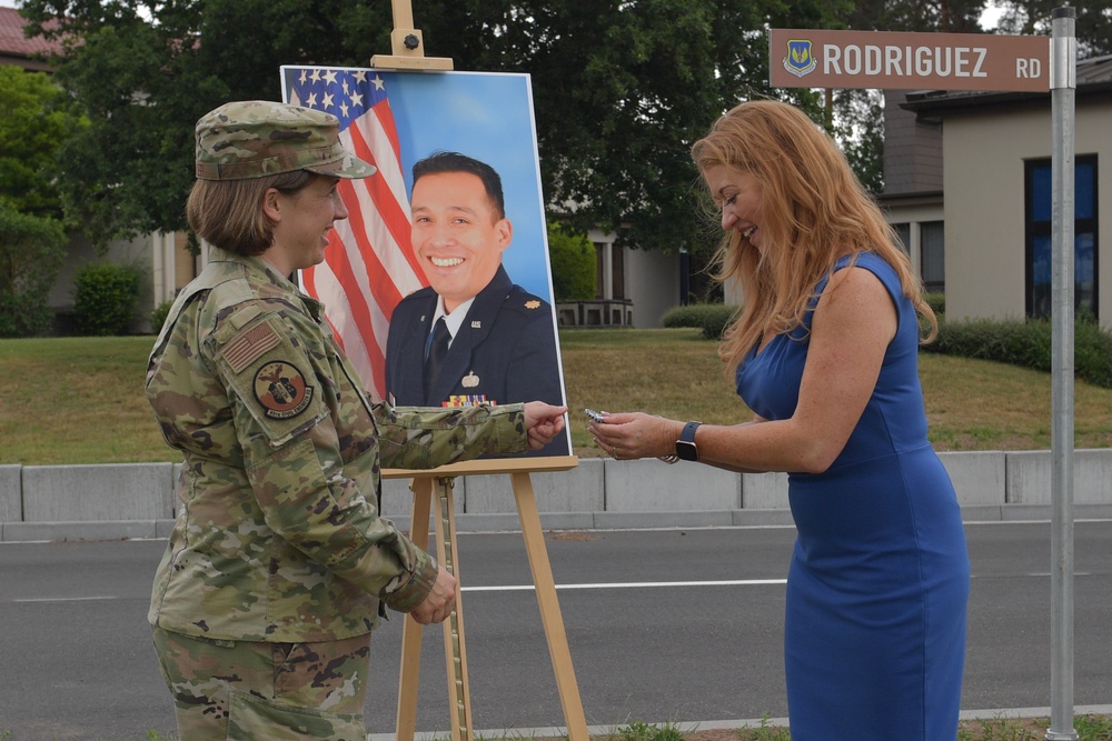 Fallen hero honored, memorialized at Ramstein