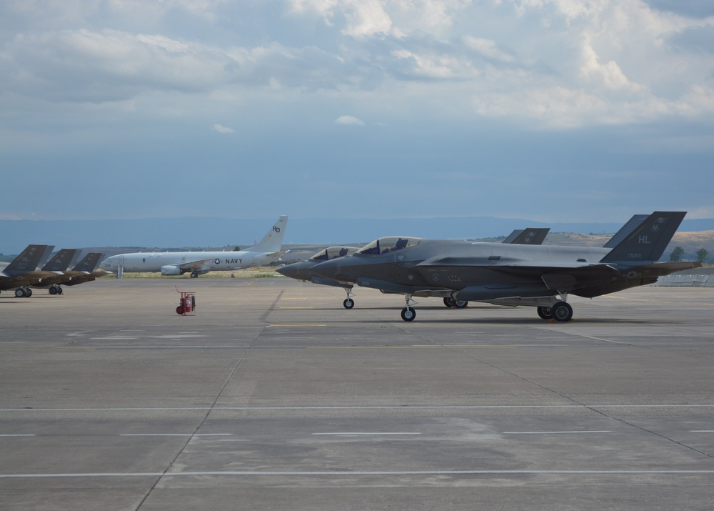 F-35A Lighting II Fighter Aircraft Conduct Layover at NAS Sigonella