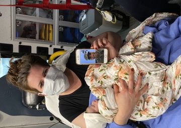 Deployed Officer sees Newborn for First Time with Help from Modern Technology