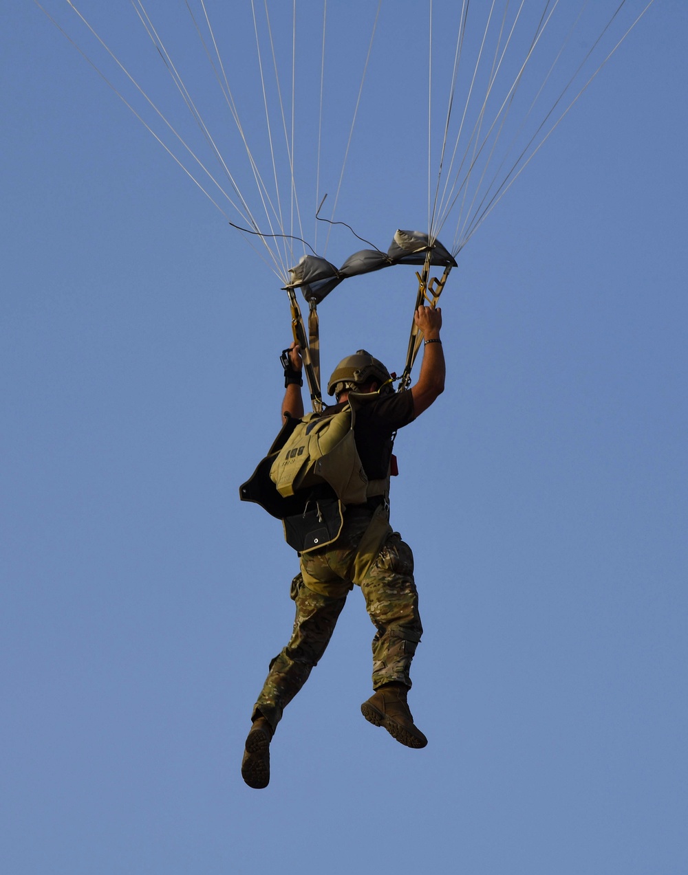 The 82nd Expeditionary Rescue Squadron performs HALO jump