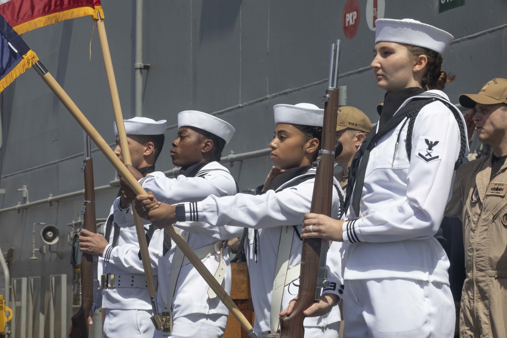 Change of Command LHD 5 USS Bataan