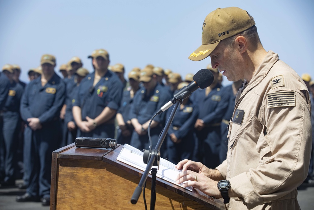 Change of Command LHD 5 USS Bataan