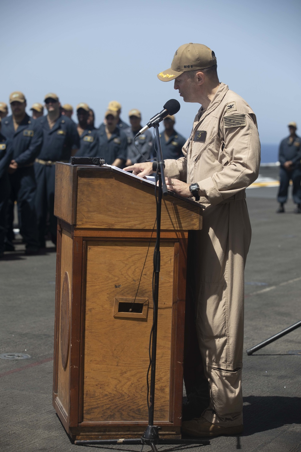 Change of Command LHD 5 USS Bataan