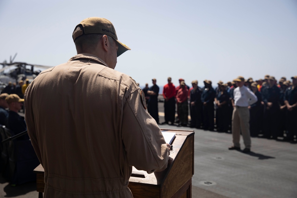 Change of Command LHD 5 USS Bataan