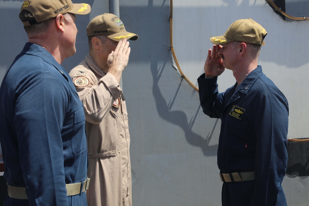 Change of Command LHD 5 USS Bataan