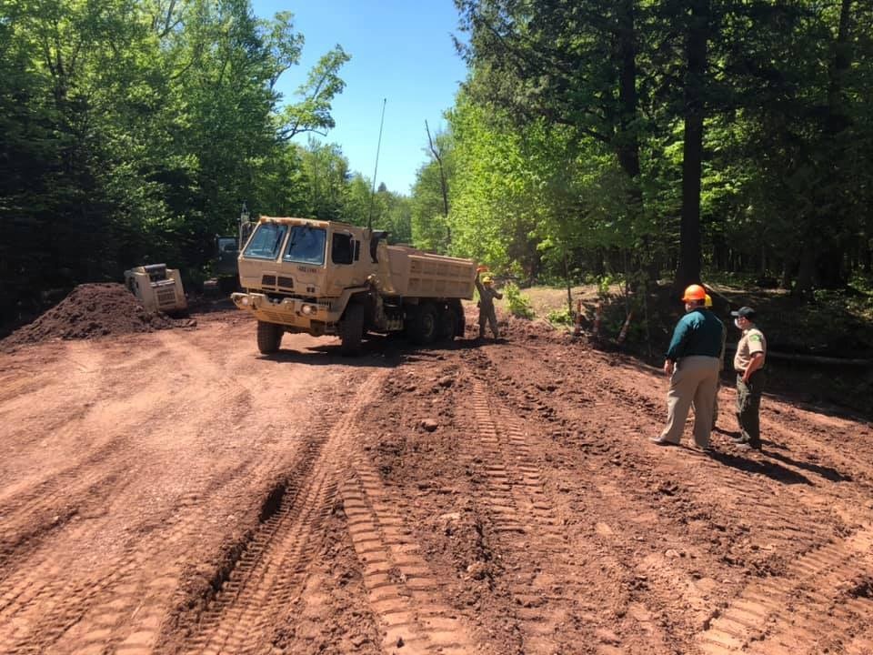 Michigan National Guard and Department of Natural Resources jointly host Distinguished Visitors Day to showcase infrastructure improvements at Porcupine Mountains Wilderness State Park in Ontonagon County
