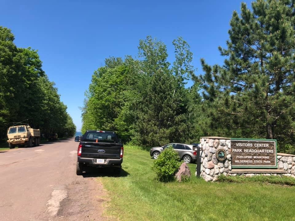 Michigan National Guard and Department of Natural Resources jointly host Distinguished Visitors Day to showcase infrastructure improvements at Porcupine Mountains Wilderness State Park in Ontonagon County