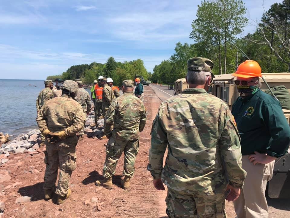 Michigan National Guard and Department of Natural Resources jointly host Distinguished Visitors Day to showcase infrastructure improvements at Porcupine Mountains Wilderness State Park in Ontonagon County