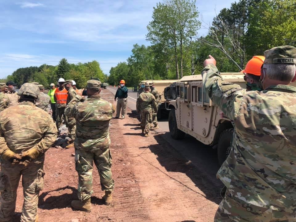 Michigan National Guard and Department of Natural Resources jointly host Distinguished Visitors Day to showcase infrastructure improvements at Porcupine Mountains Wilderness State Park in Ontonagon County