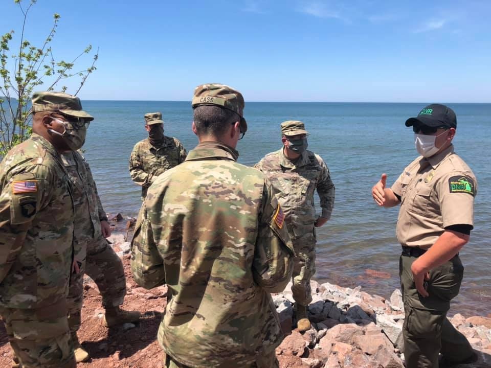 Michigan National Guard and Department of Natural Resources jointly host Distinguished Visitors Day to showcase infrastructure improvements at Porcupine Mountains Wilderness State Park in Ontonagon County