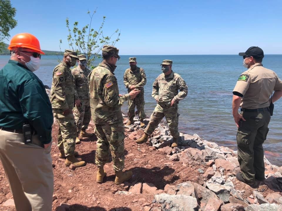 Michigan National Guard and Department of Natural Resources jointly host Distinguished Visitors Day to showcase infrastructure improvements at Porcupine Mountains Wilderness State Park in Ontonagon County