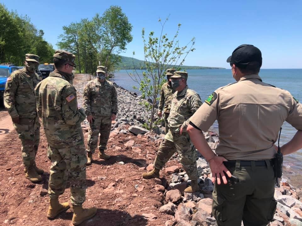 Michigan National Guard and Department of Natural Resources jointly host Distinguished Visitors Day to showcase infrastructure improvements at Porcupine Mountains Wilderness State Park in Ontonagon County