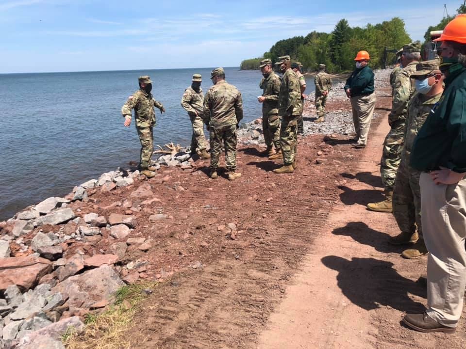 Michigan National Guard and Department of Natural Resources jointly host Distinguished Visitors Day to showcase infrastructure improvements at Porcupine Mountains Wilderness State Park in Ontonagon County