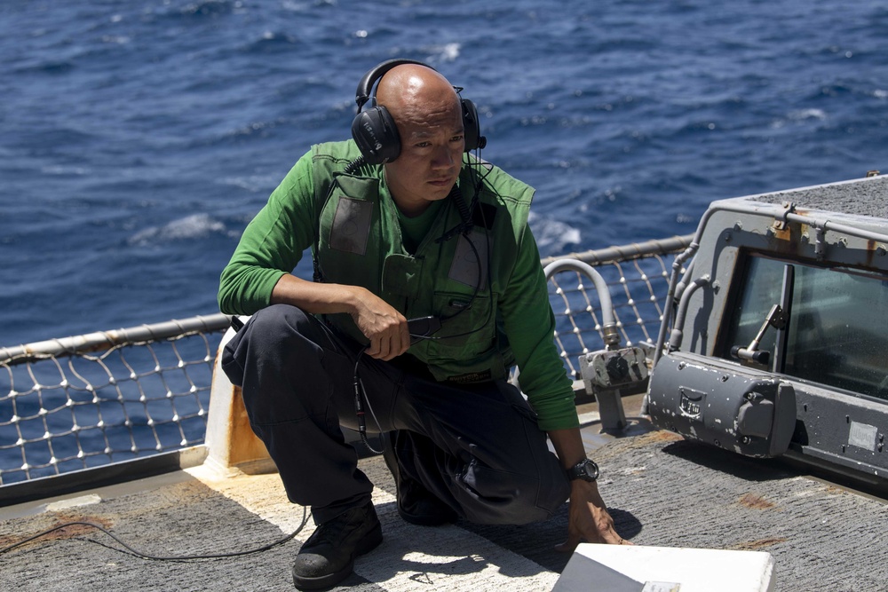 Rafael Peralta, HSM 49 Sailors Conduct Flight Ops