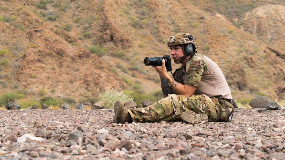 Combat Camera documents training at firing range