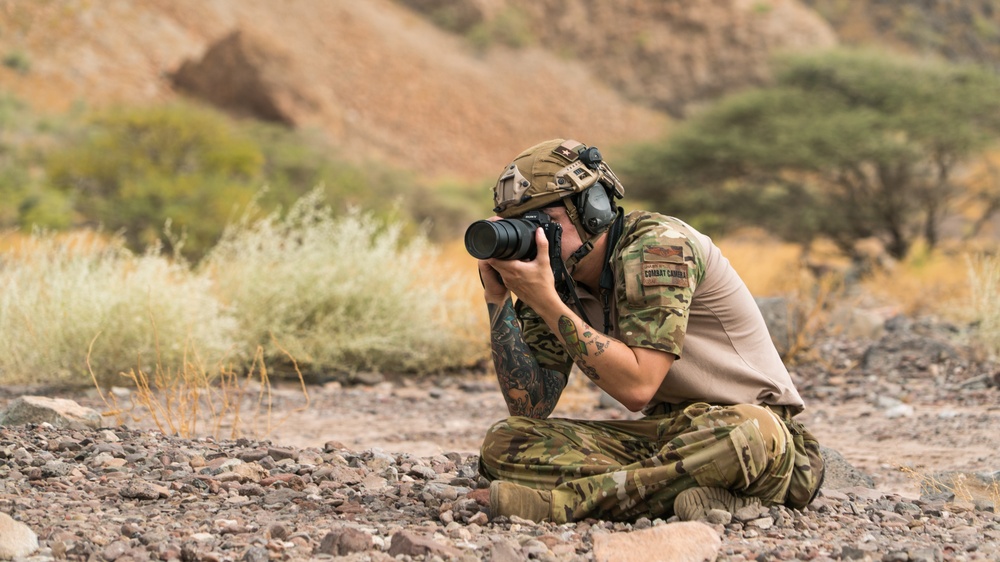 Combat Camera documents training at firing range