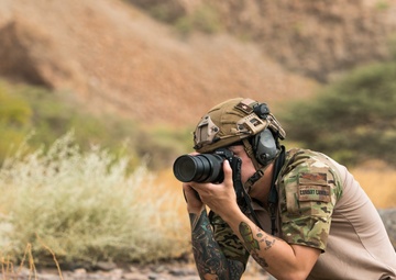 Combat Camera documents training at firing range