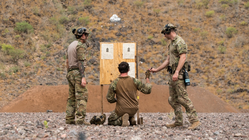 Task Force Guardian and Combat Camera maintain proficiency at firing range