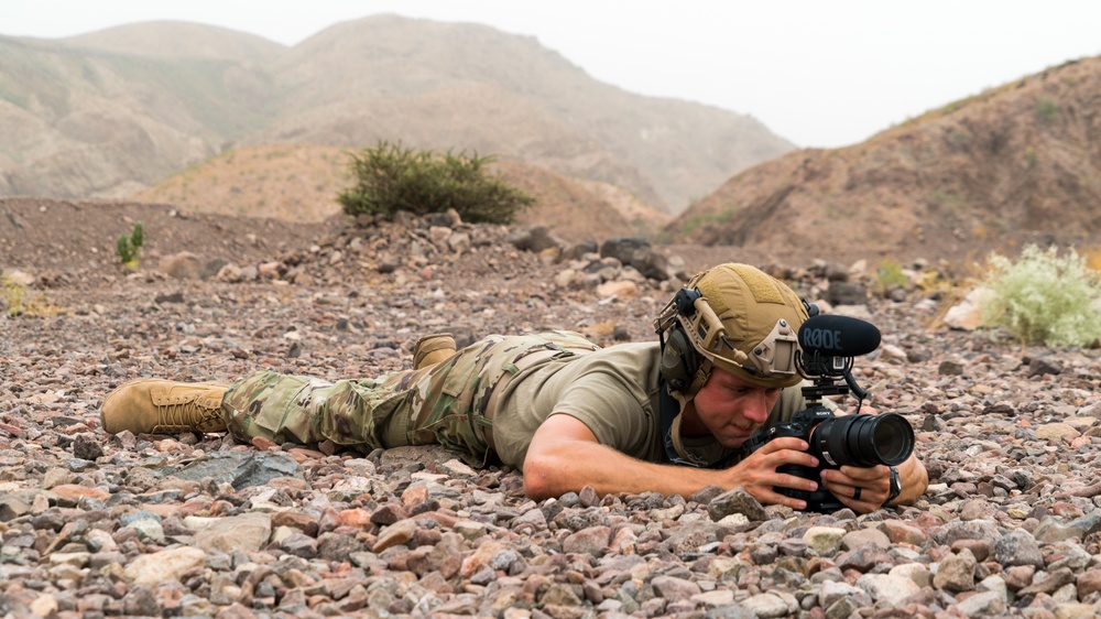 Combat Camera documents training at firing range