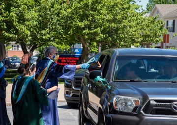 Kindergarten and 5th Grade classes celebrate move up day