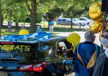 Kindergarten and 5th Grade classes celebrate move up day