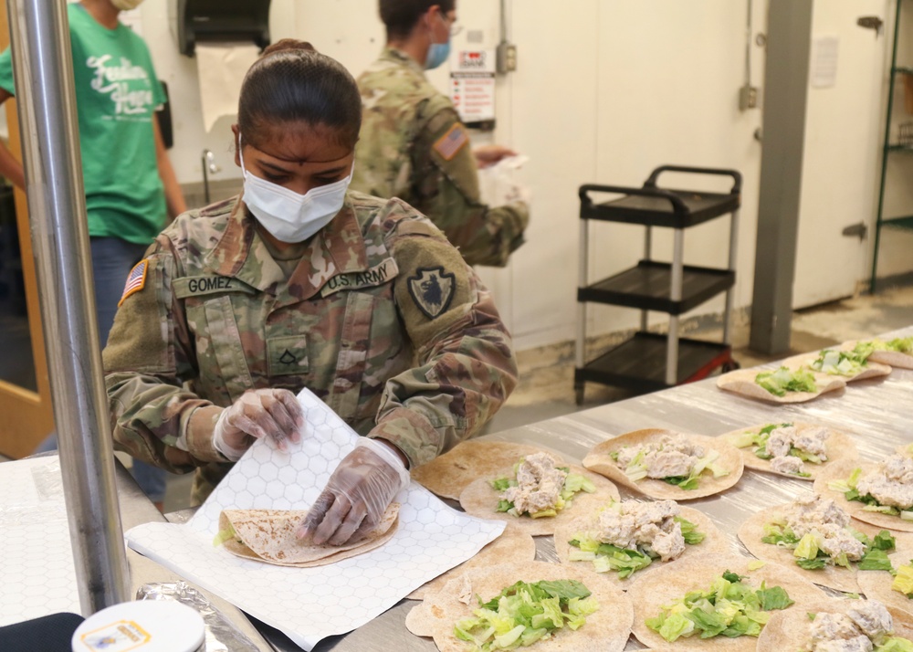 71st EMIB Soldiers support San Antonio Food Bank