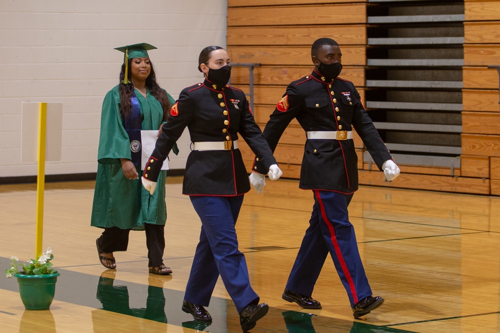 Combat Logistics Regiment 27 Supports Local High School Graduation via Adopt-A-School Partnership