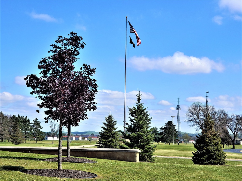 American Flag and Fort McCoy