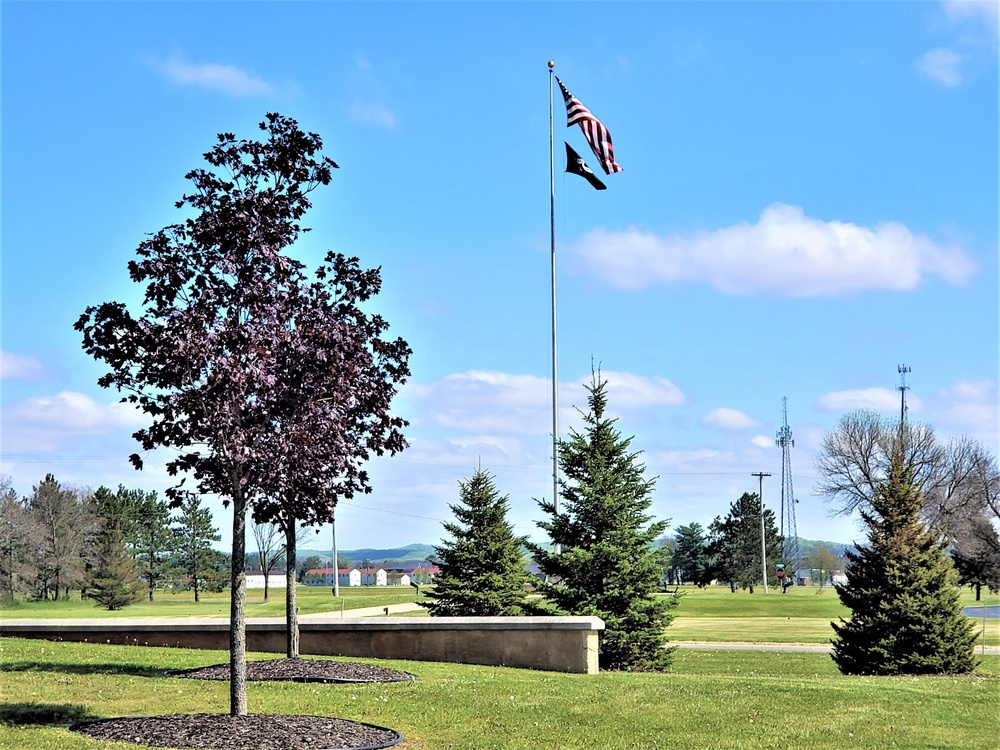 American Flag and Fort McCoy