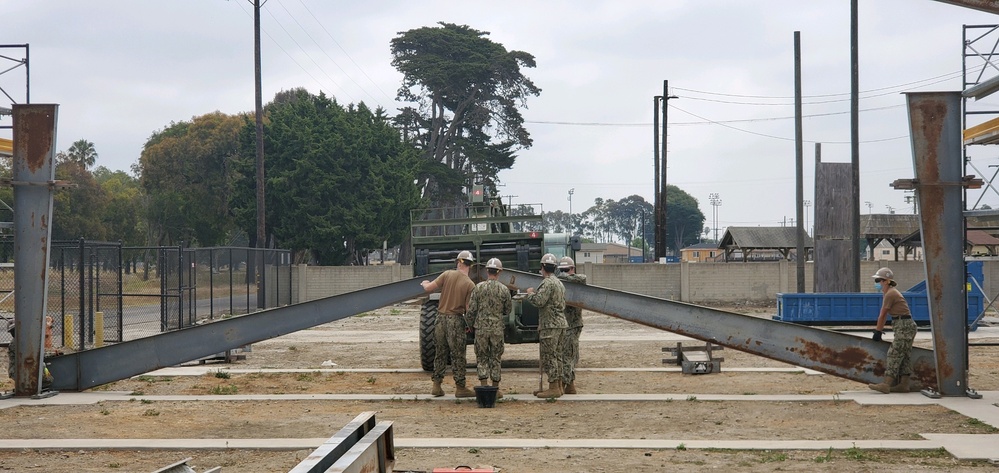 Seabees Construct Pre-Engineered Building