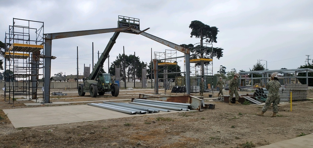 Seabees Construct Pre-Engineered Building