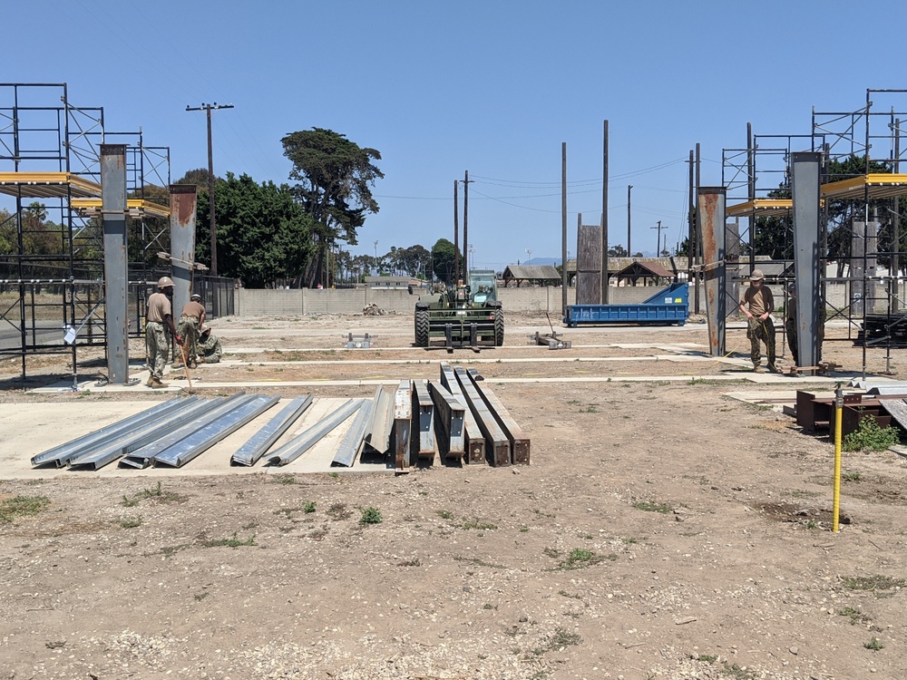 Seabees Construct Pre-Engineered Building