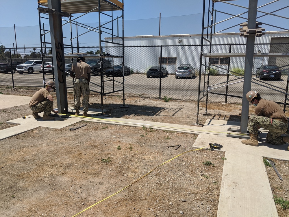 Seabees Construct Pre-Engineered Building