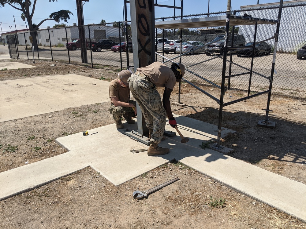 Seabees Construct Pre-Engineered Building