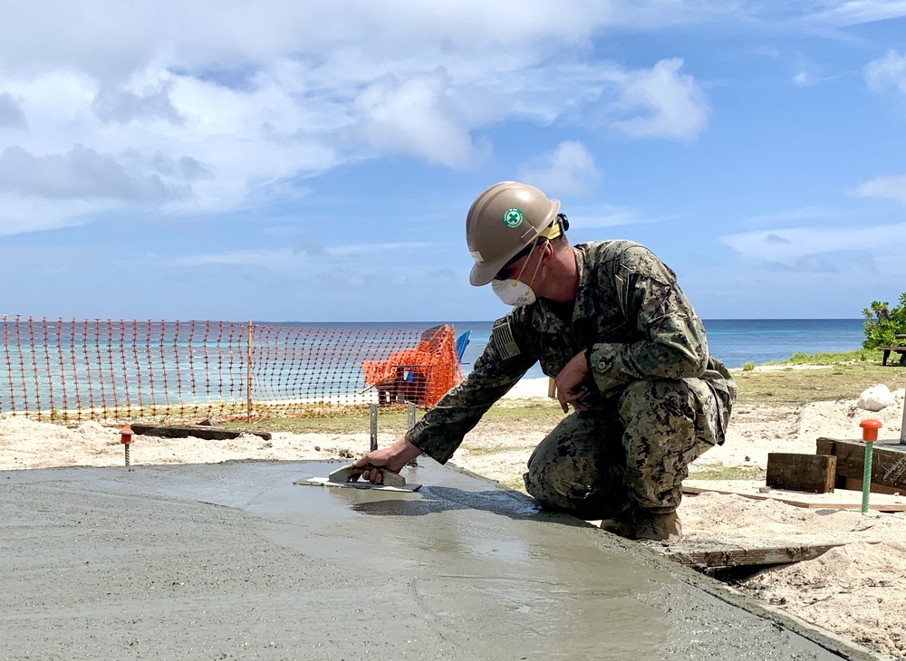 U.S. Navy Seabees with NMCB-5 support U.S. Army Garrison - Kwajalein Atoll