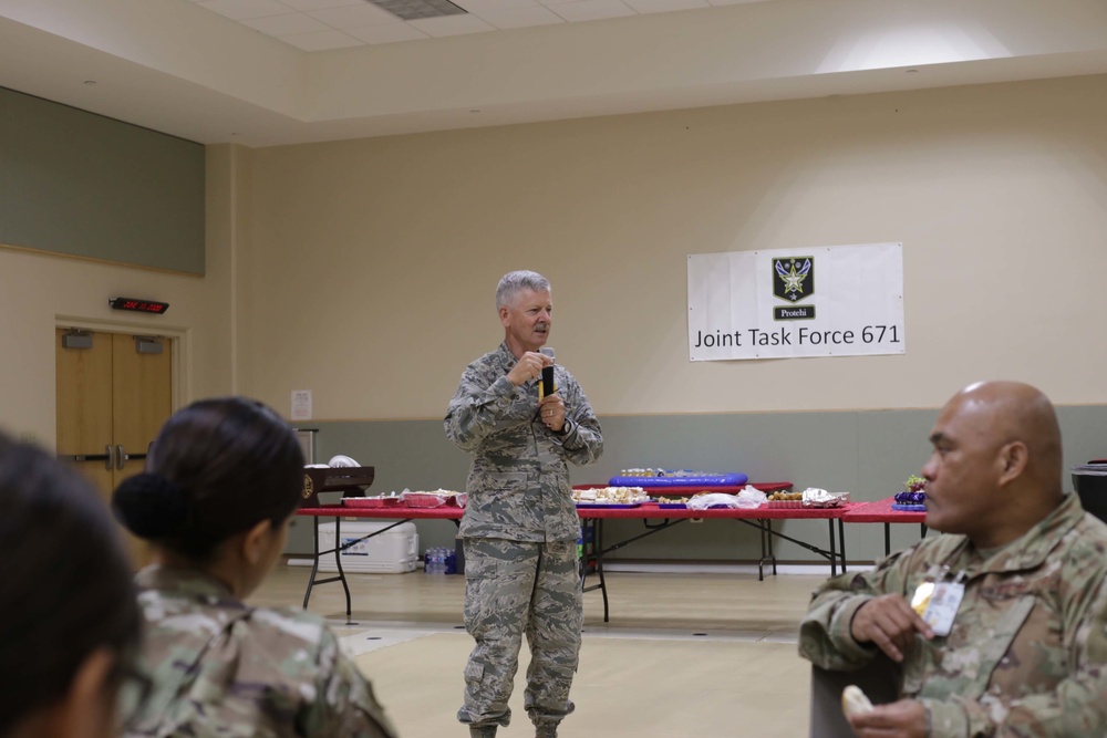 GUNG Joint Task Force 671 Holds Prayer Breakfast