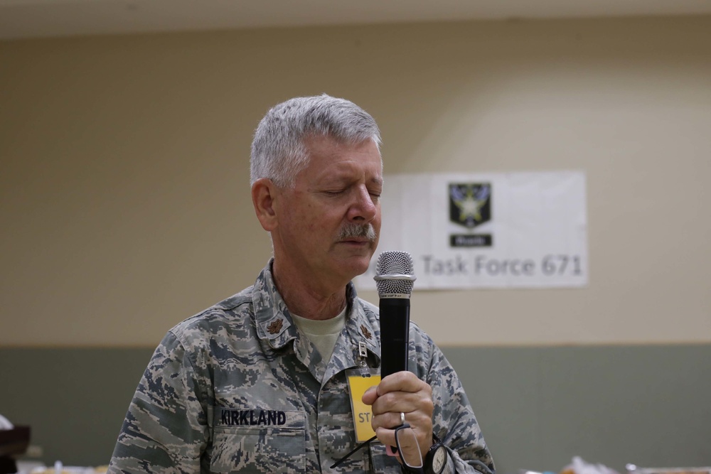 GUNG Joint Task Force 671 Holds Prayer Breakfast
