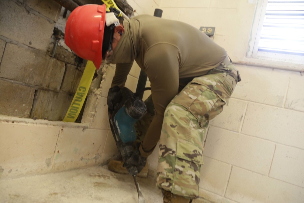 254th RED HORSE SQUADRON Preps Fire Station for COVID-19 First Responders