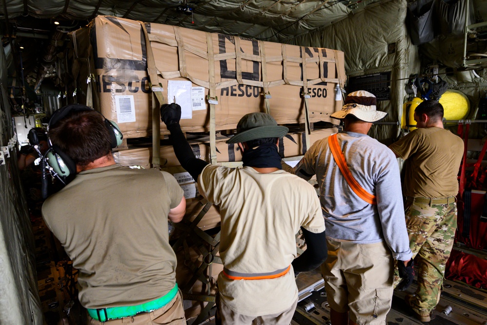 75th EAS delivers supplies to outpost in Kenya