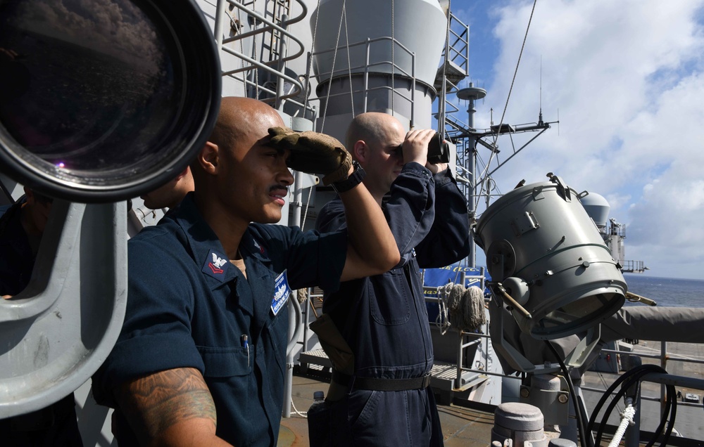 USS Blue Ridge Stands SNOOPIE Team