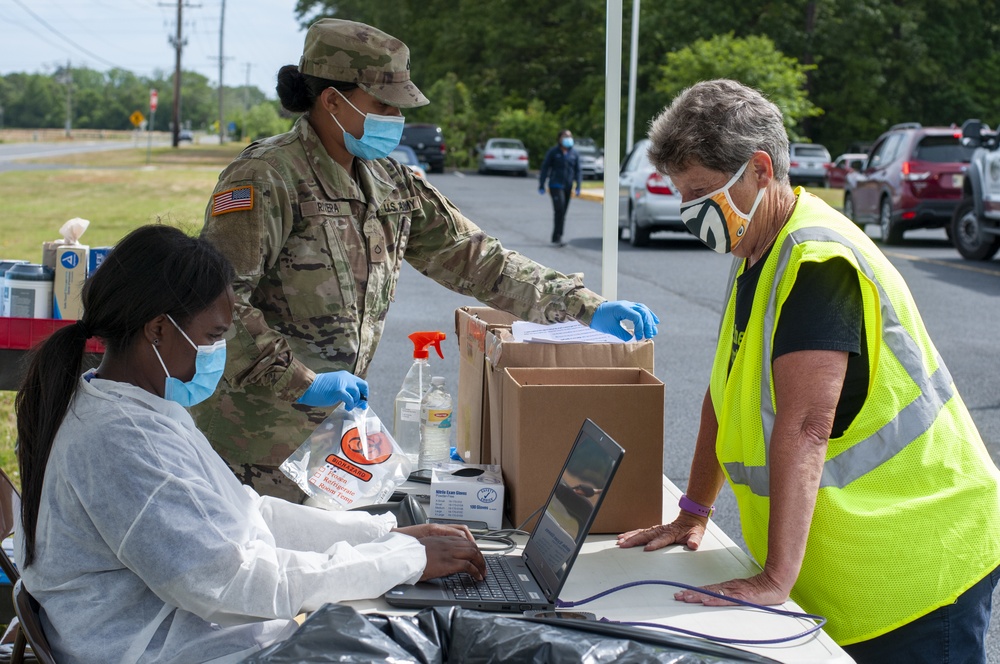 Delaware National Guard tests for COVID-19 at Rehoboth Beach