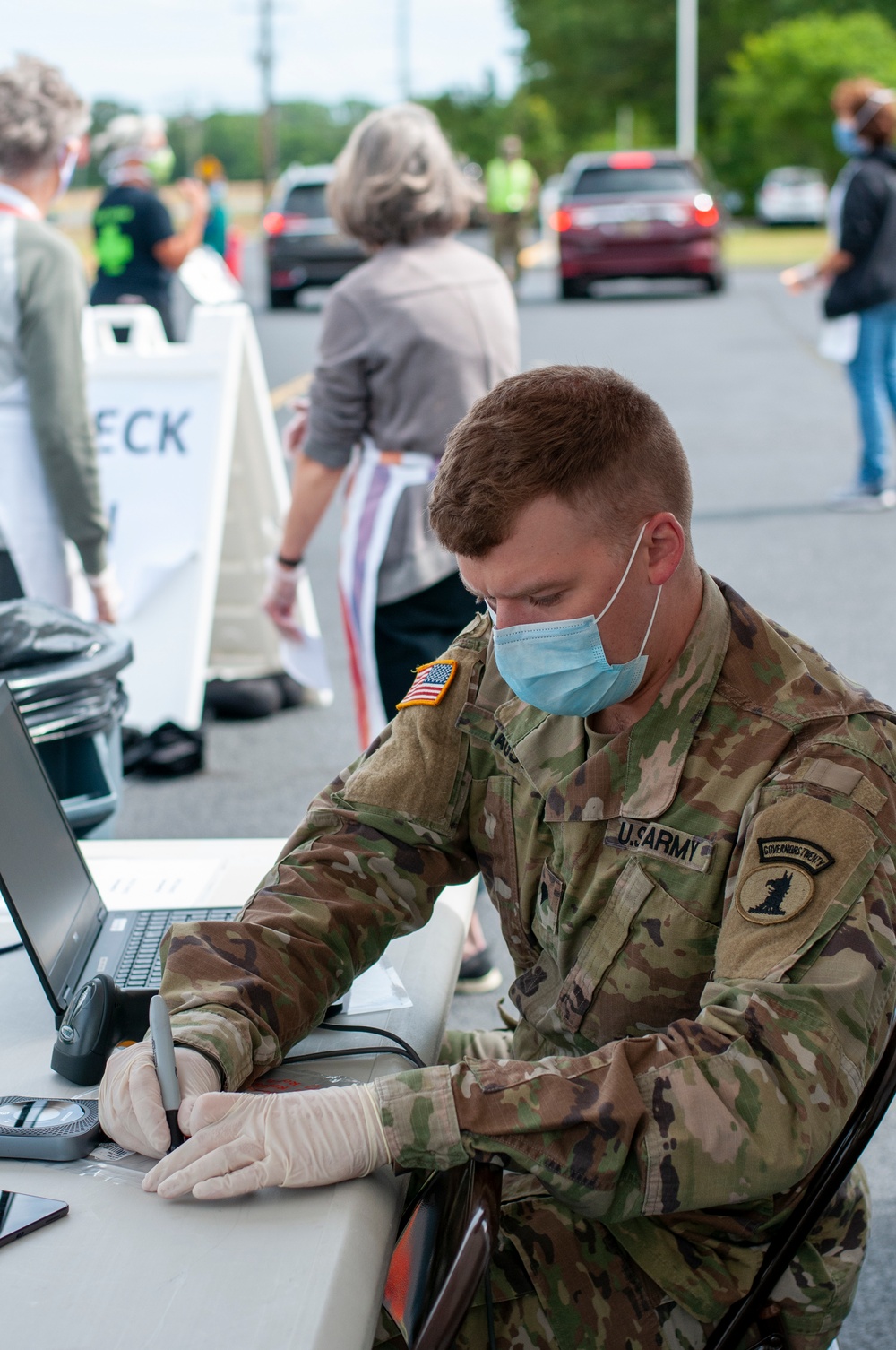 Delaware National Guard tests for COVID-19 at Rehoboth Beach
