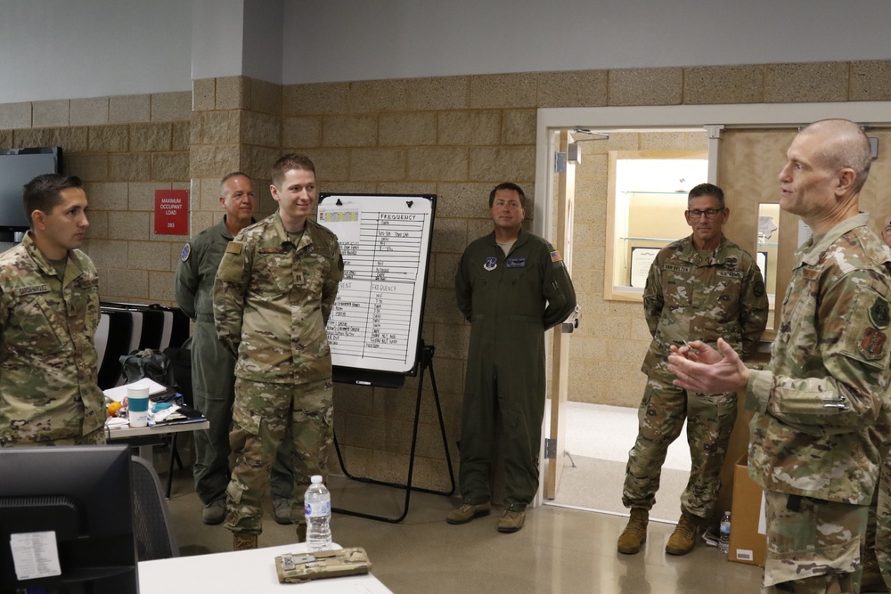 Iowa National Guard leadership visit Task Force West and 185th Air Refueling Wing