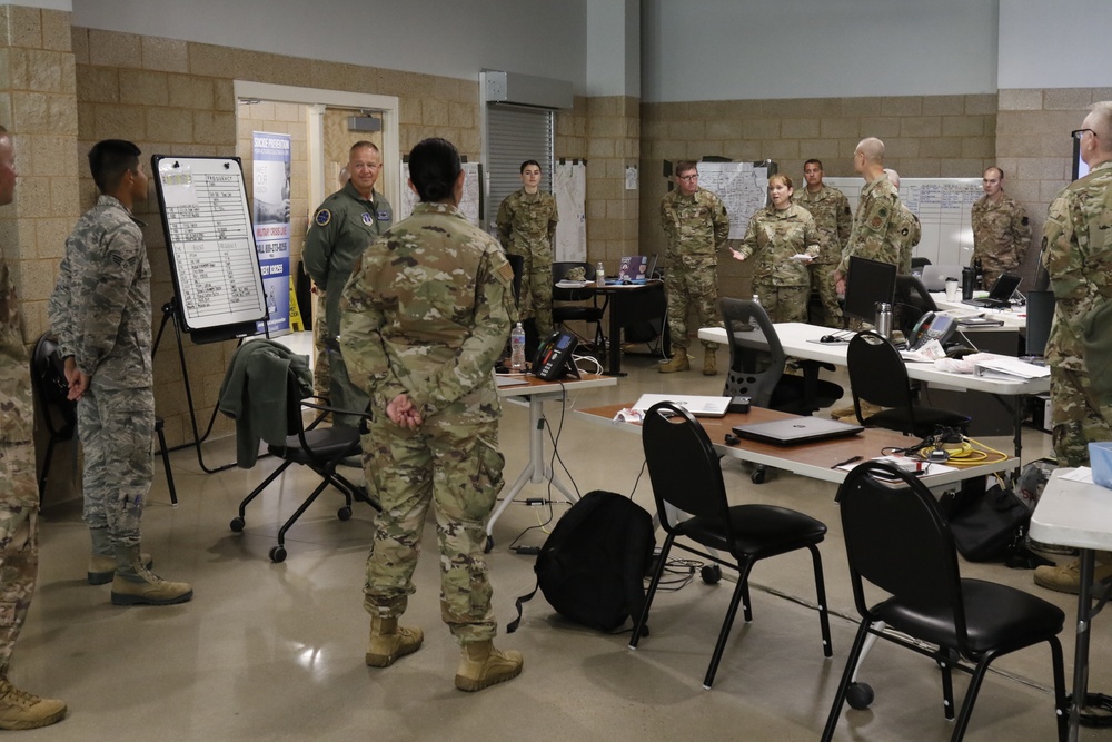 Iowa National Guard leadership visit Task Force West and 185th Air Refueling Wing