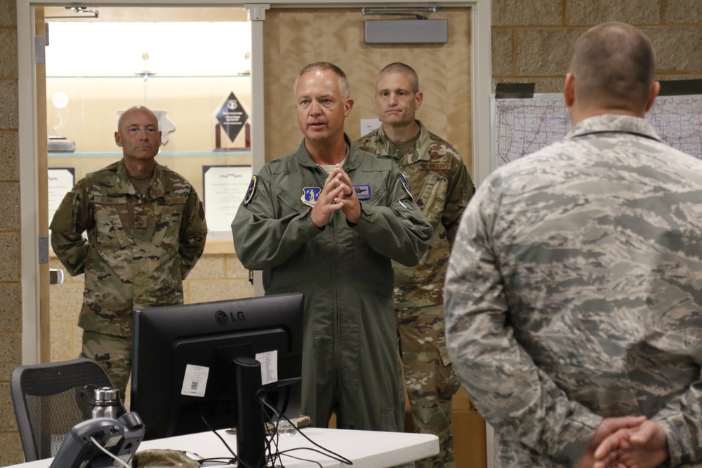 Iowa National Guard leadership visit Task Force West and 185th Air Refueling Wing